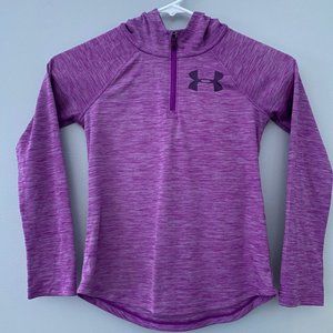 Under Armour EUC Girls 1/4 zip performance hoodie
